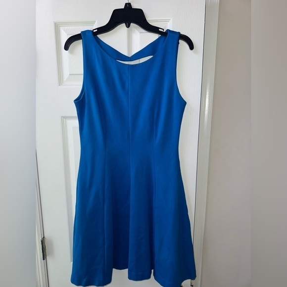 Rachel Roy Royal Above The Knee Blue Dress w cutout Back Size 8 - Picture 2 of 8